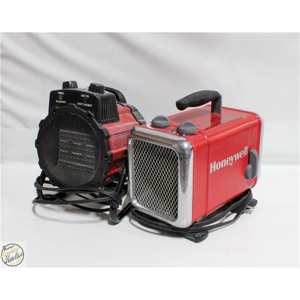 2 HONEYWELL SPACE HEATERS