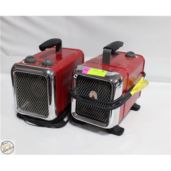 2 HONEYWELL SPACE HEATERS