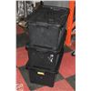 Image 1 : 3 STACKING TOTES WITH LIDS