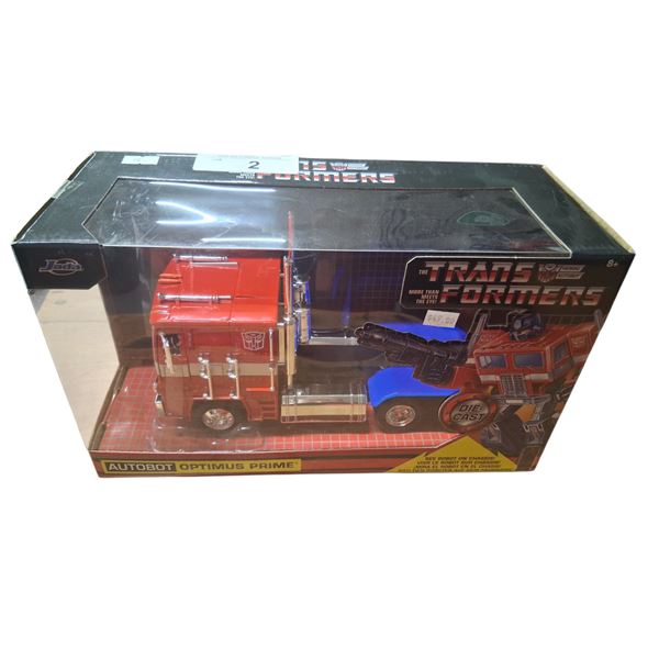 NIB Transformers Autbot Optimus Prime truck, box 12"