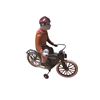 Image 3 : Tin toy man on bicycle 7.5"