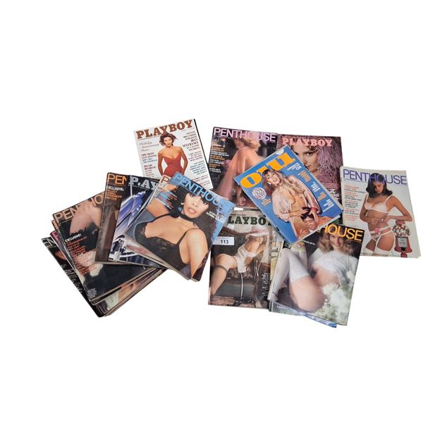 Approx 21 adult magazines