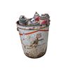 Image 1 : Phillips 66 oil pail with vintage spray paint cans