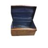 Image 4 : Vintage steel trunk 20.5"x13"x14"