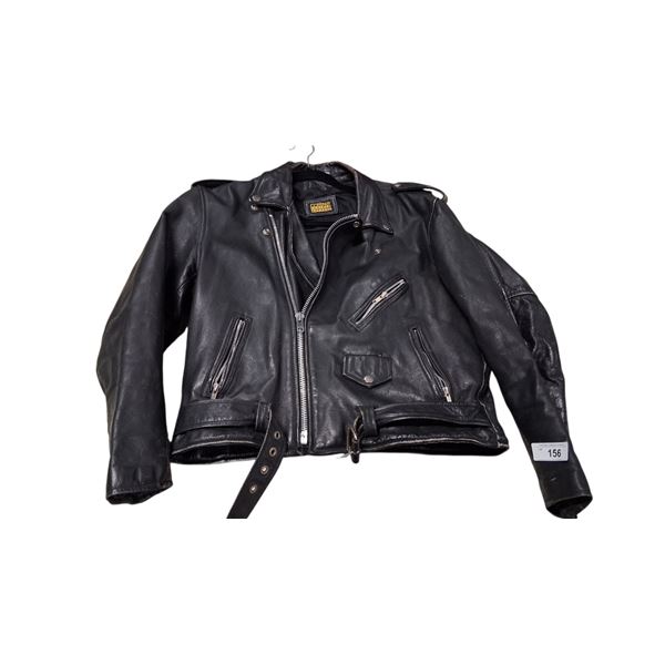 Leather woman's biker jacket Medium