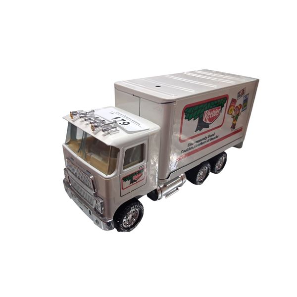 Mint condition Nylint Keebler Cookies pressed steel truck dated 1988, 10.5"