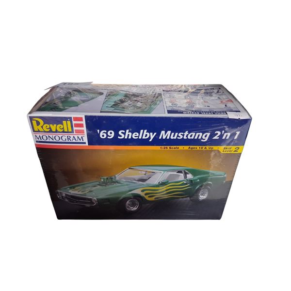 NIB 1969 Shelby Mustang 1:25 scale model kit