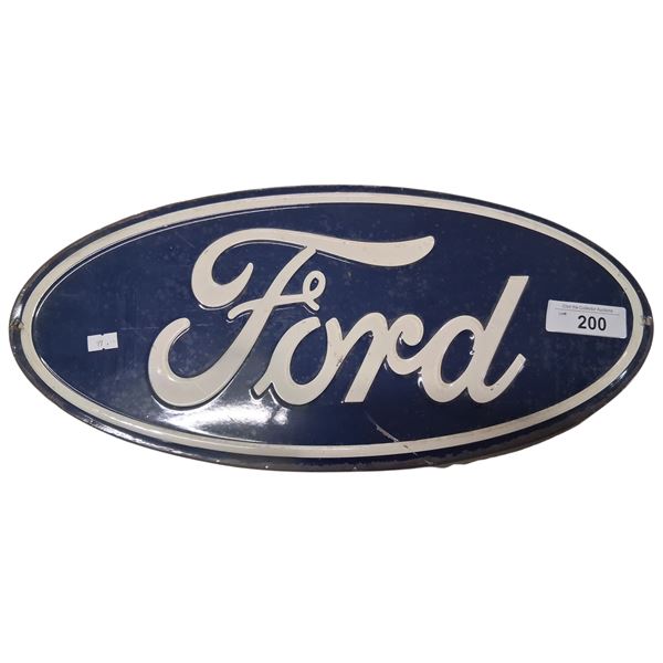 Tin Ford sign 20" dia