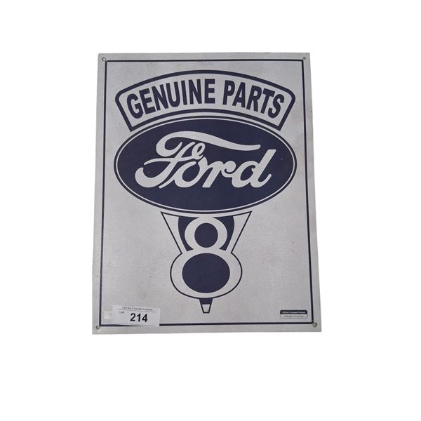 Tin car sign 16"x12"