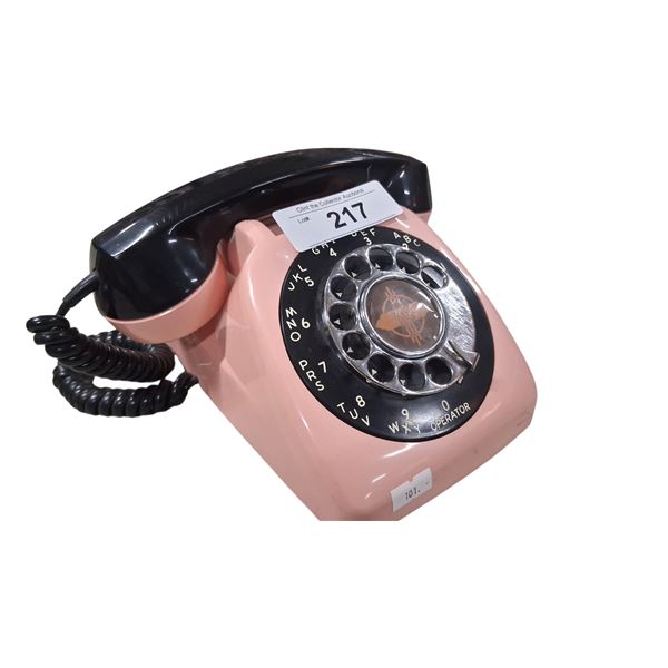 Vintage art deco rotary phone