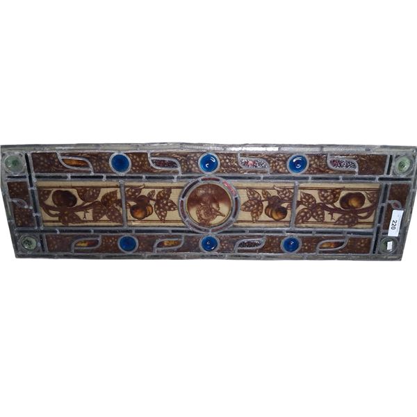 Beautiful stained glass window 38"x11.5"