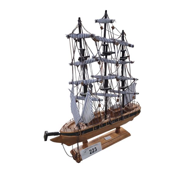 Highly detailed sailboat model