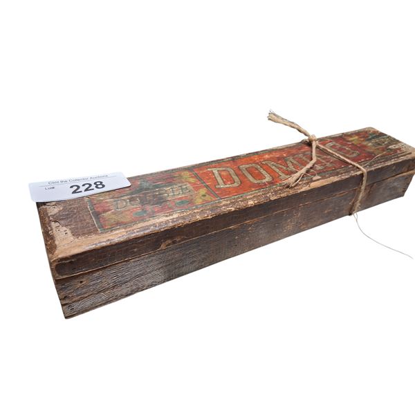 Antique Dominoes game 14"x3"x2"
