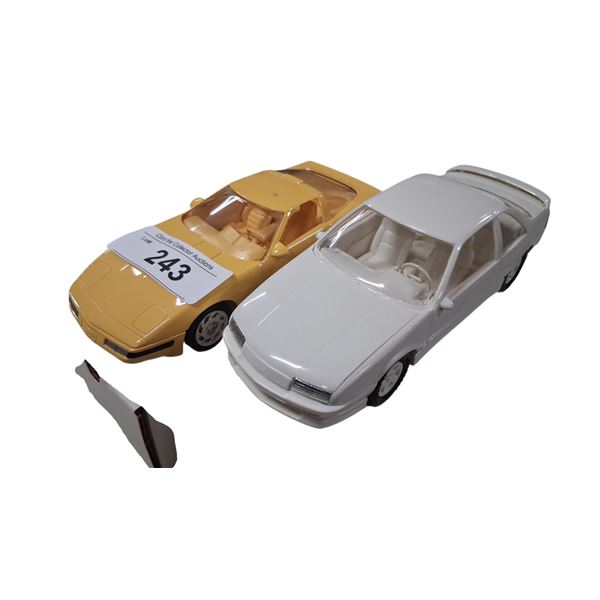 2 vintage dealer promo cars, 90 Beretta & 92 Corvette ZR1