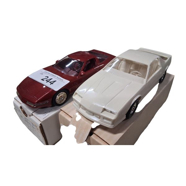 2 vintage dealer promo cars, 91 Corvette ZR1 & 90 Camaro Iroc Z