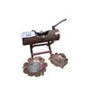 Image 1 : Collection of vintage ashtrays, cast iron axe in log plus Pesos