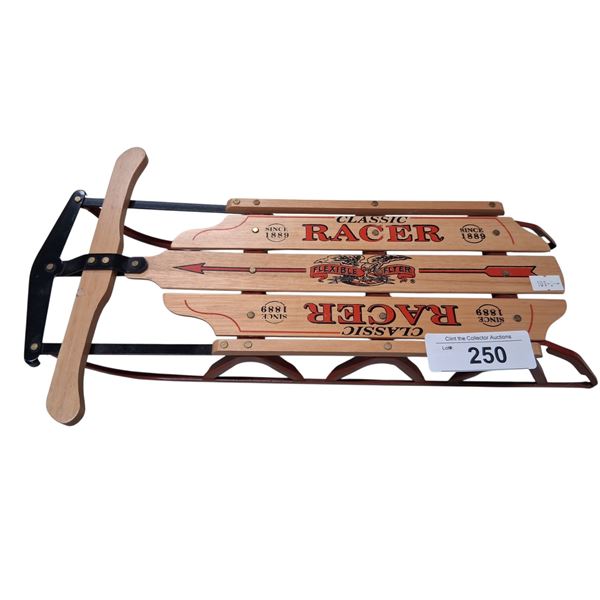 Miniature Classic Racer Flexible Flyer sled 16" long