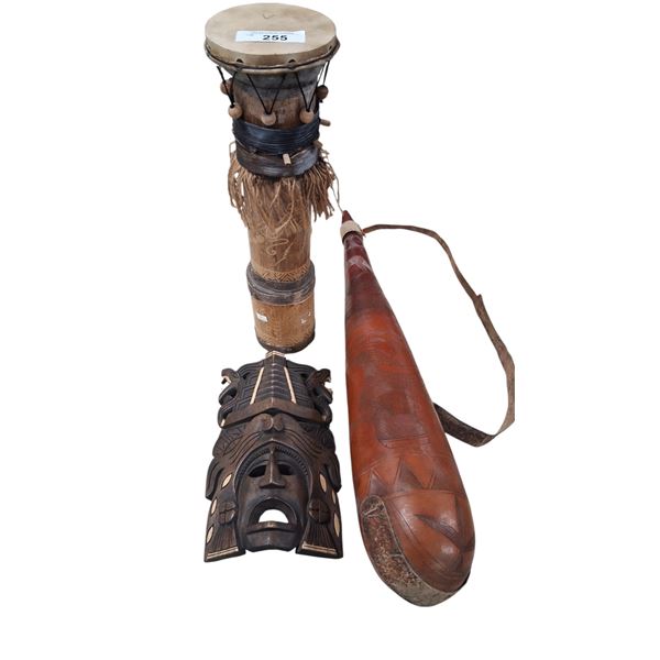 Lot of 3 wooden collectibles