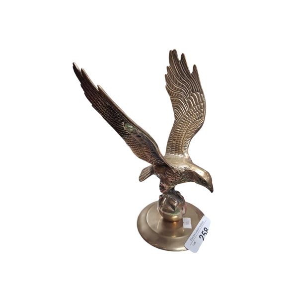 Vintage brass eagle 11" tall