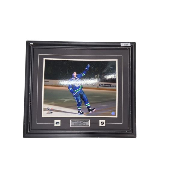 Framed Captain Canuck fairwell poster 30"x26" Linden