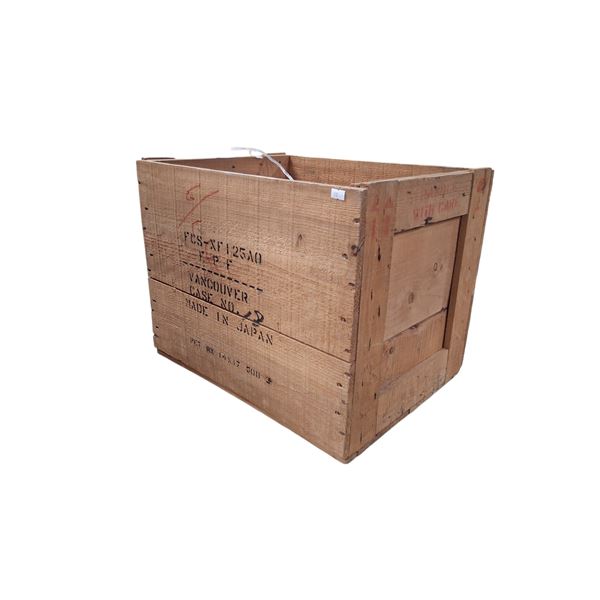 Vintage large Vancouver wooden shipping crate