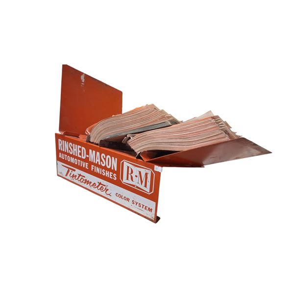 Vintage parts store counter top manual/catalogue holder with books 15.5" long