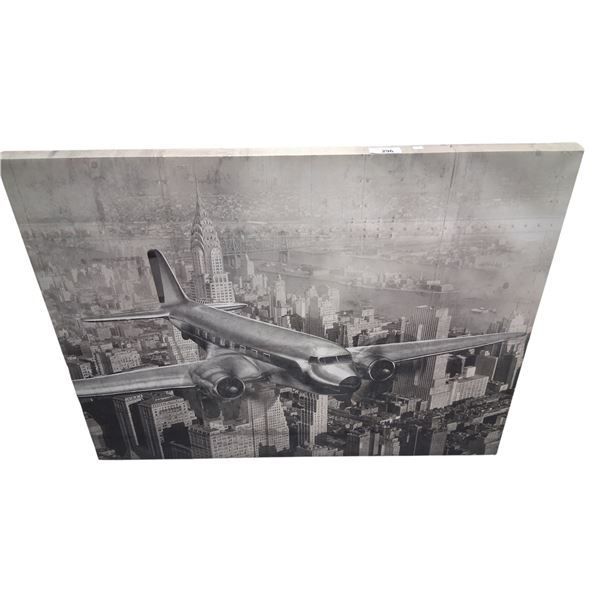 Large canvas of airplane 48"x36"