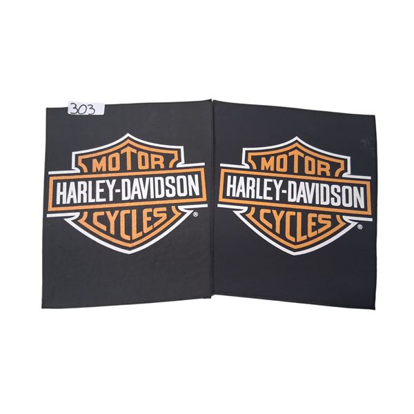 Pair of Harley Davidson jacket patches 14.5"x11.5"