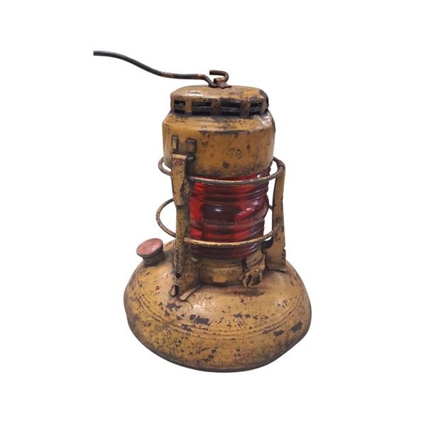 Vintage Syracuse USA traffic lantern 9"