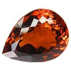 10.28ct Pear Shape AAA Orange Citrine (GEM-16096A)