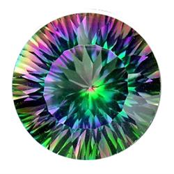 10ct Top Grade Blazing Color Round Mystic Topaz  (GMR-0950)