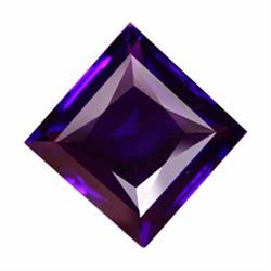 45.67ct Square Cut Purple Amethyst Appraisal Estimate $1550 (GEM-16485)