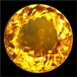 43.55ct Round 22.7 mm  Canary Yellow Citrine (GEM-16317)