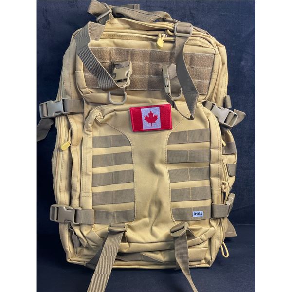 Ksttog 45L Large Military Tactical Backpack/Hiking Backpack for Outdoors (Beige) - Brand New