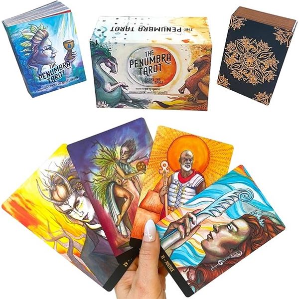 The Penumbra Tarot Cards Deck - 78 Tarot Cards w/ Deluxe Guidebook - New Sealed