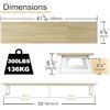 Image 3 : Teamix Large 42" Monitor Stand/Dual Monitor Riser - Fits 2 Monitors - New in Box (Assembly Req'd)