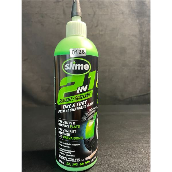 Slime 2-in-1 Tire & Tube Sealant (473ml) Prevents & Repairs Flats - New