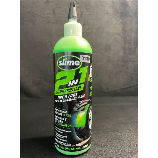 Slime 2-in-1 Tire & Tube Sealant (473ml) Prevents & Repairs Flats - New