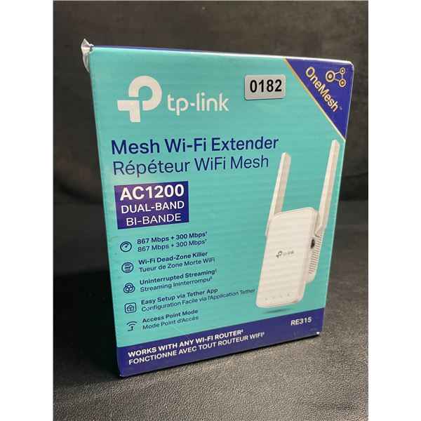 TP-Link AC1200 Mesh Wi-Fi Extender/WiFi Booster - Works with Any WiFi Router - New Sealed!