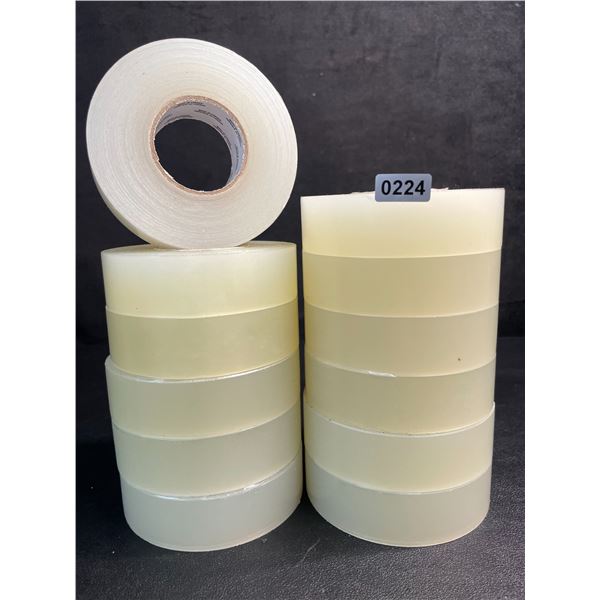 12 Rolls of Clear Shin Hockey Tape - 24mm x 30m - New