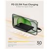 Image 3 : WeeFancy 10,000mAh Power Bank/Portable Charger w/ Built-In Charging Cables - New Sealed