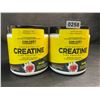 Image 1 : Lot of 2 Con-Cret Concentrated Creatine HCI Powder/Workout Supplement (61.4g) Raspberry Flavor - New