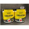 Image 1 : Lot of 2 Con-Cret Concentrated Creatine HCI Powder/Workout Supplement (61.4g) Raspberry Flavor - New