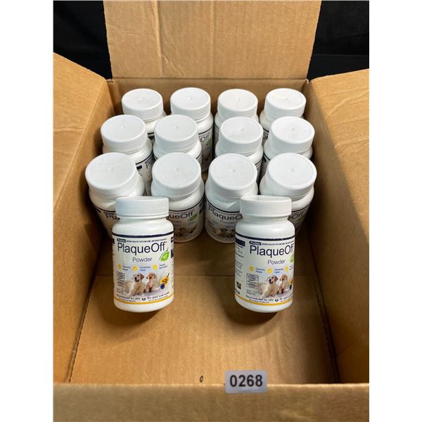 14 Bottles of ProDen PlaqueOff Powder (60g) for Dogs - Supports Healthy Teeth/Gums/Breath - New