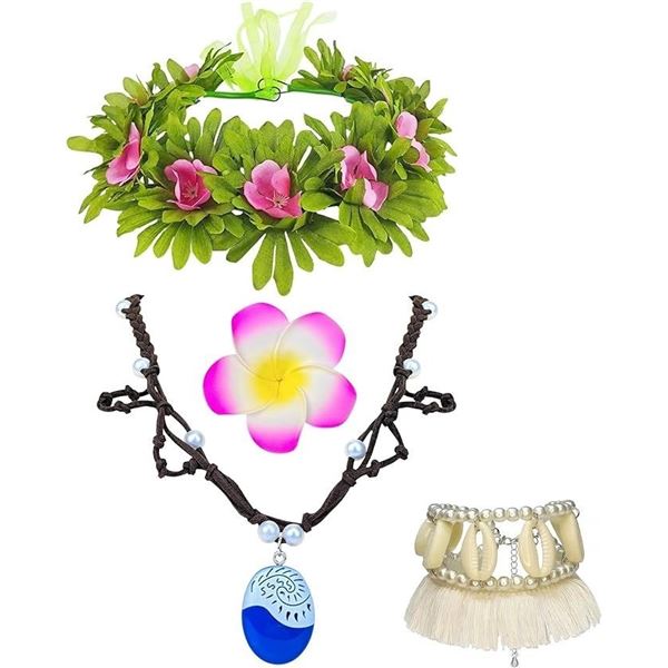 Lot of 3 Moana/Princess Ocean Costume Dress-Up Accessory Sets for Girls - New