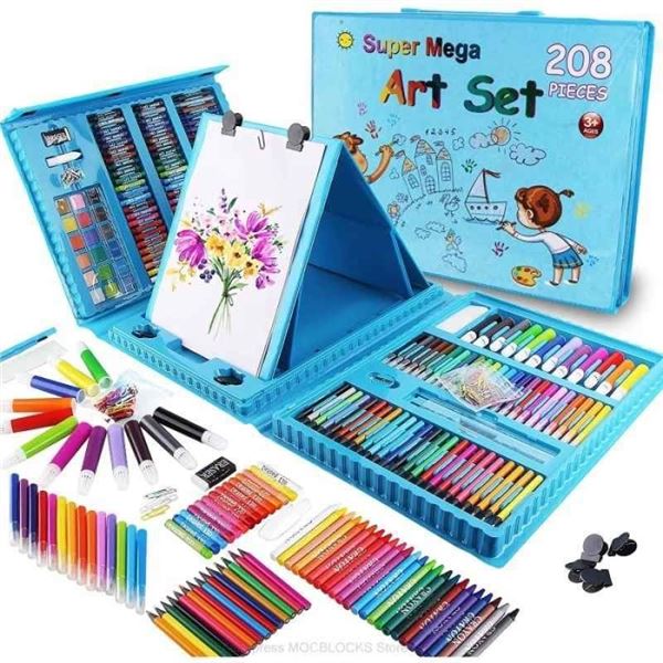 208PC Super Mega Art Set for Kids - New