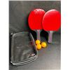 Image 1 : 1 Table Tennis Racket Set - 2 Rackets + Balls + Storage Bag Included - New