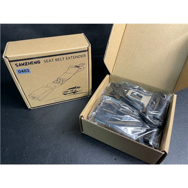 2 Boxes of Seat Belt Extenders for Vehicles (2PCS Each/4 Total) Fits Most Cars - New