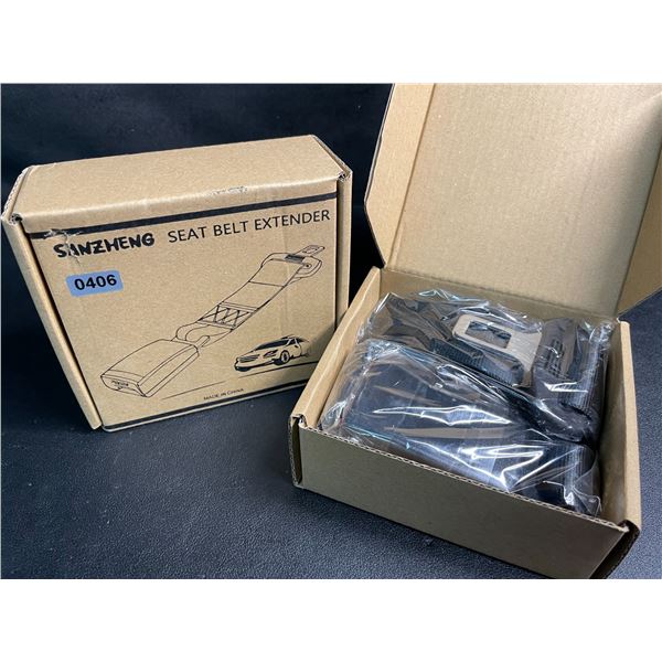 2 Boxes of Seat Belt Extenders for Vehicles (2PCS Each/4 Total) Fits Most Cars - New