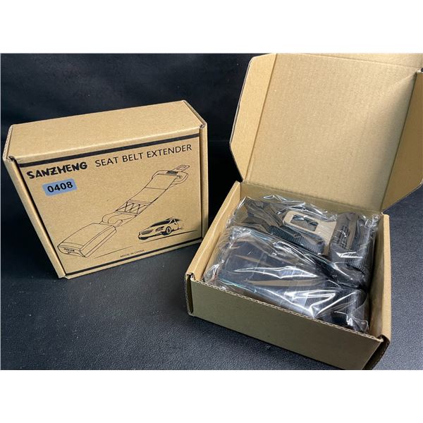 2 Boxes of Seat Belt Extenders for Vehicles (2PCS Each/4 Total) Fits Most Cars - New